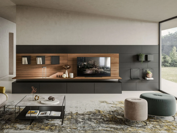 BENCH - Modular wooden and metal TV cabinet with drawers by Ronda Design - view 2